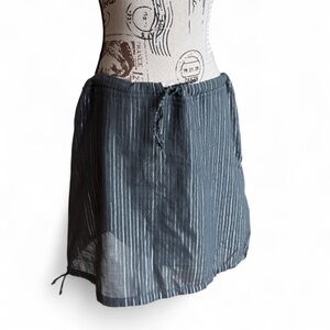Crossley Metallic Stripe Cotton Mini Skirt – Size S